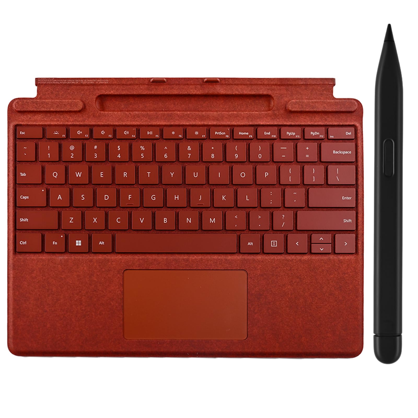 Photo 1 of Pro 10 Signature Keyboard with Slim Pen Compatible with Microsoft Surface Pro 10/11/9 Signature Keyboard with Slim Pen (Poppy Red)