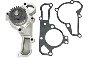 EZROAD Water Pump AM134585 with Gasket M139017 M139018 Compatible with John Deere 285 320 325 335 345 GX345 GX325 425 445 455