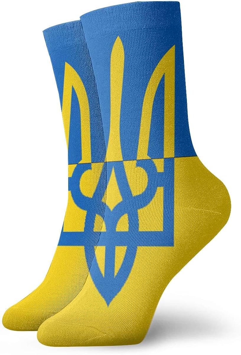 CHIM Ukrainian Flag Classic Knee High Socks Stockings 30cm