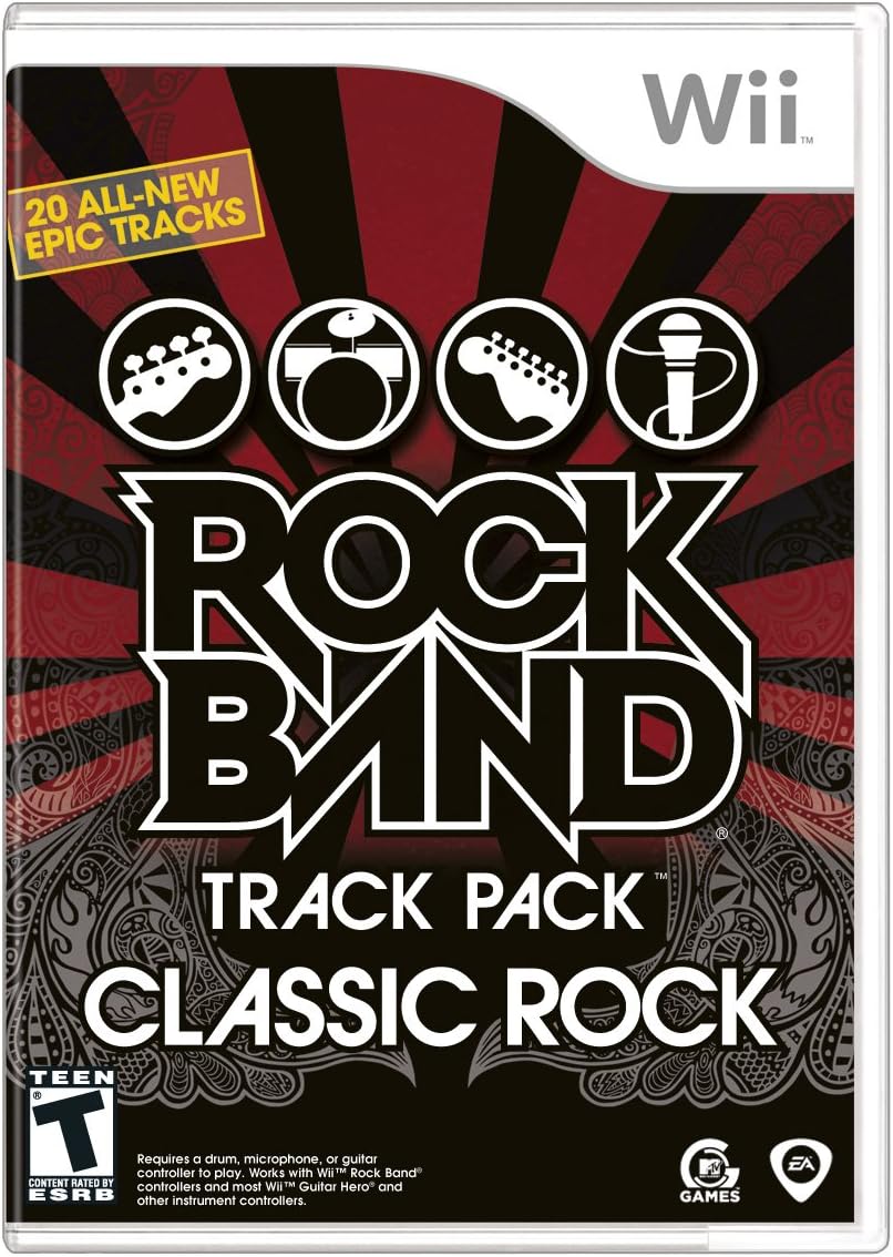 Rock Band Track Pack Classic Rock Wii Standard Edition Wii