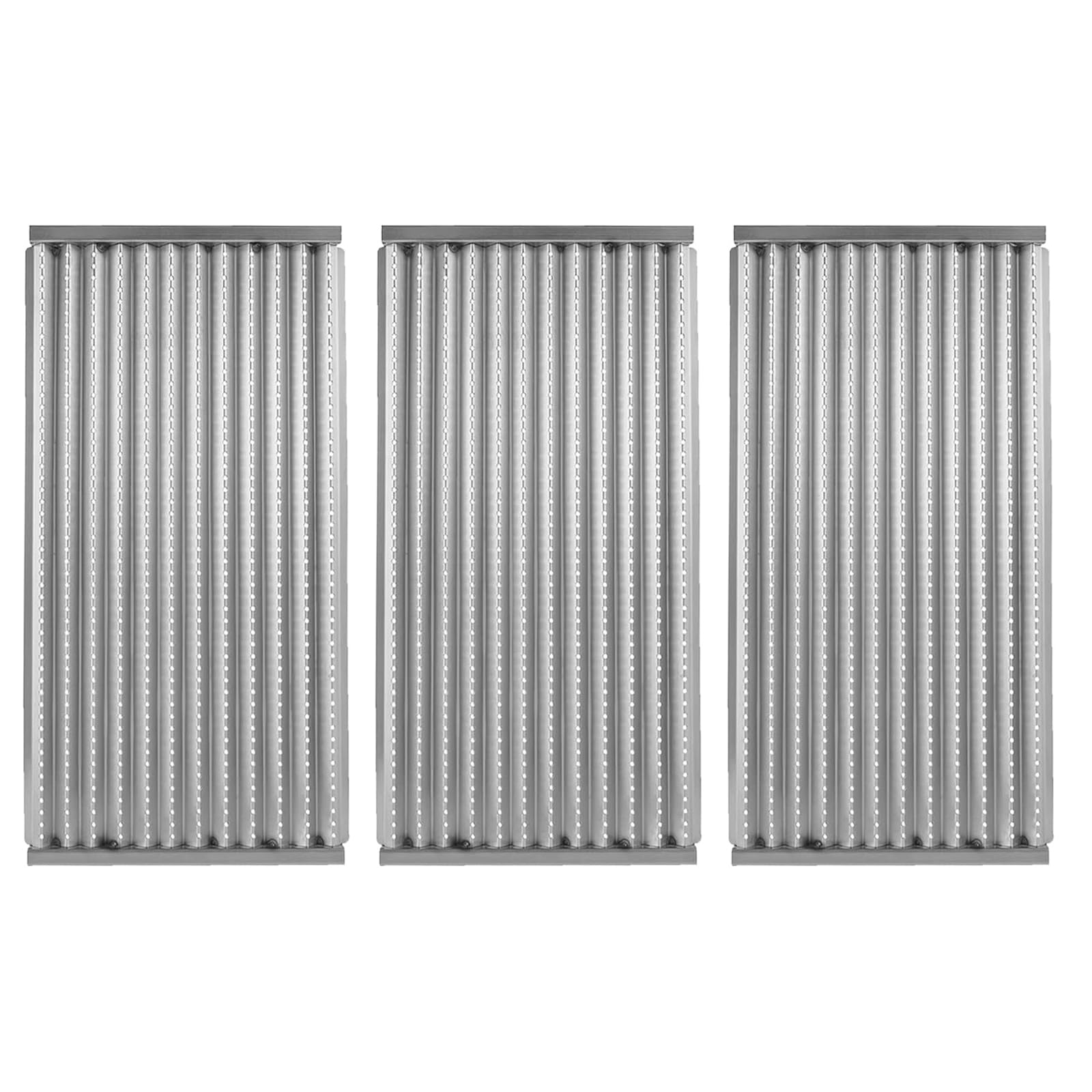 Photo 1 of GLOWYE G533-2200-W1 Emitter Plates Replacement for Charbroil Tru-Infrared 463257520 463242716 463242515 463242715 466242815 Gas Grill, 17 3/16" Stainless Steel Emitter