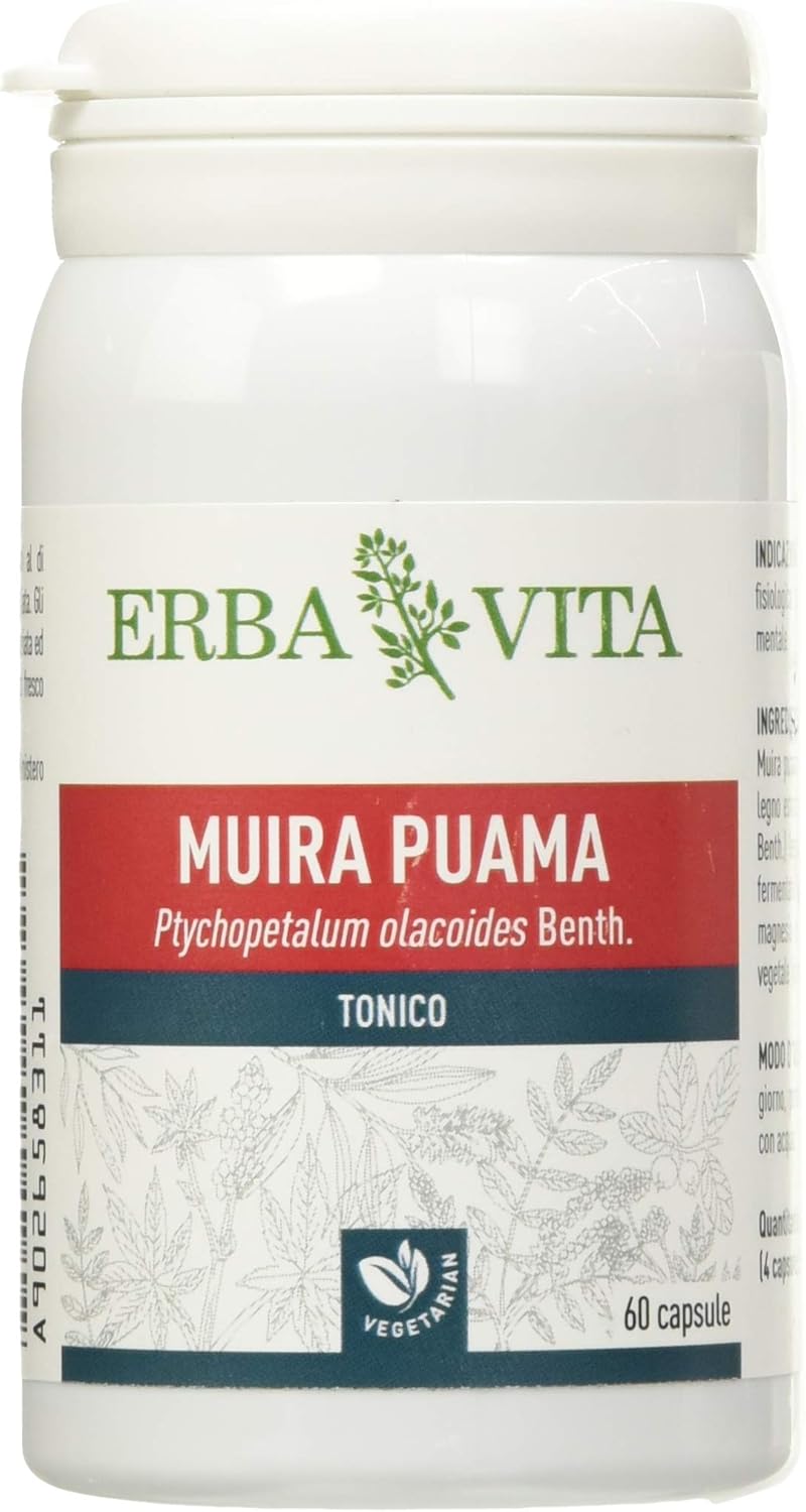 Erba Vita Integratore Alimentare di Muira Puama 60 Capsule Amazon.it