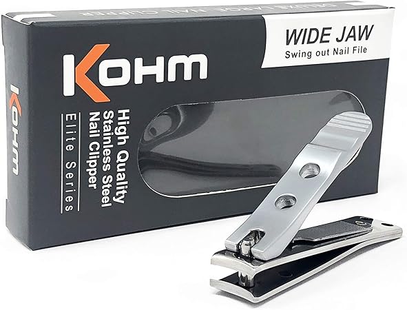 Amazon Kohm Whs 440l厚手の爪のための足のつかみ4mmの広い顎 湾曲した刃 釘のファイル ヘビーデューティ Wholehealthsupply 爪切り 通販