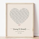 Custom Song Lyrics UNFRAMED Poster - Personalized