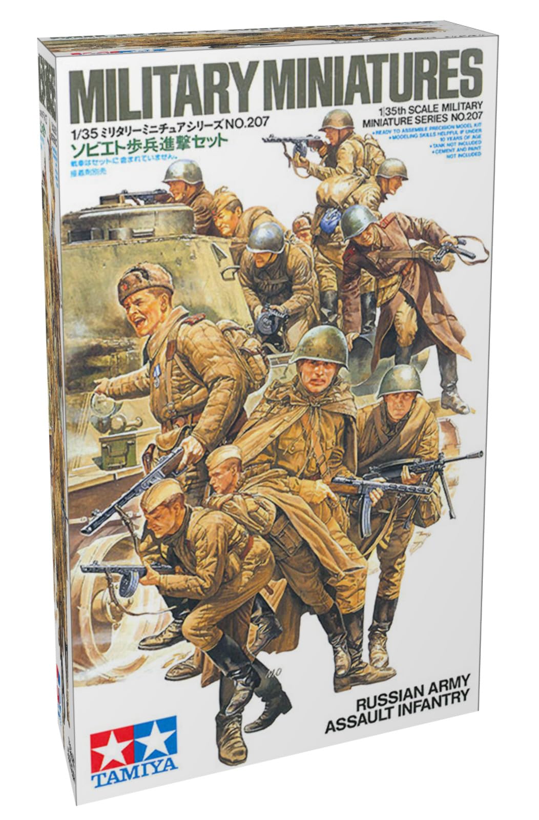 Tamiya 300035207, 1:35 WWII figure-set Russian infantry attack (12).