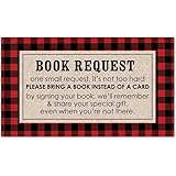 MyExpression.com 48 cnt Lumberjack Baby Shower Book Request Cards