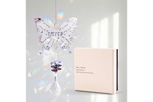 Sister Gifts from Sister, Crystal Suncatcher with Rainbow Prisms, Unique Window Hanging Home Décor, Meaningful Birthday Prese