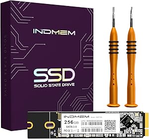 SATA SSD 256GB 3D TLC Flash Drive Disk Replacement for MacBook Air Mid 2012 A1465 (EMC 2558), A1466 (EMC 2559)