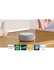 Echo Dot (3. Gen.) Intelligenter Lautsprecher mit Alexa, Sandstein Stoff