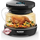 Nuwave Infra-Red Primo Grill Oven, Cook Fresh or Frozen | Integrated Smart Thermometer, Nonstick Grill Bottom &amp; Convection Top for Surround Cooking, Durable Power Dome Included
