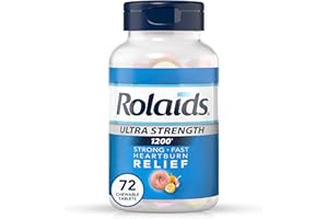 Rolaids Ultra Strength Antacid Chewable Tablets, Assorted Fruit, 72-Count
