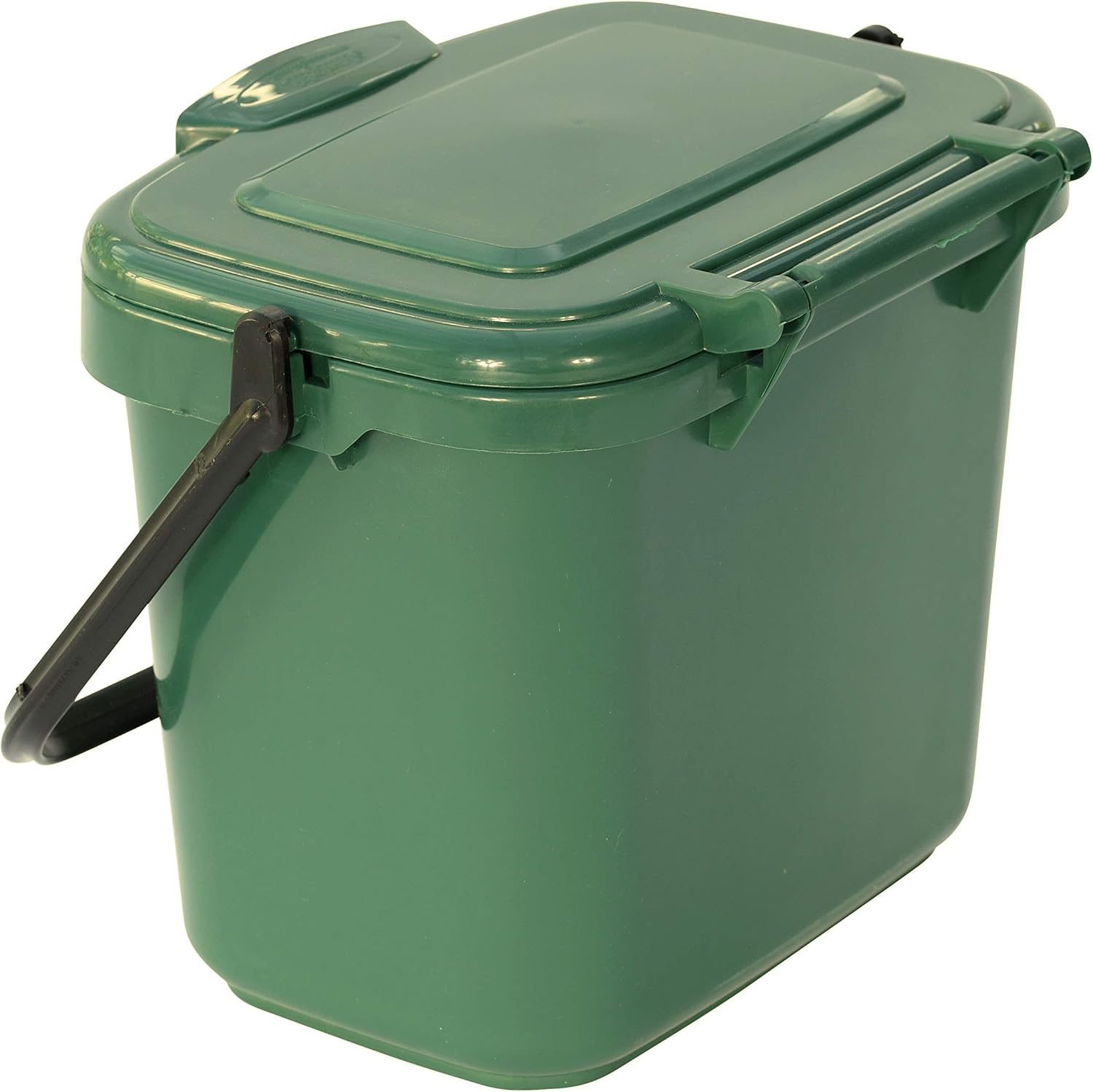Green Kitchen Compost Caddy (5L - Small) - for Food Waste Recycling (5 Litre) - 5L Plastic Composting Bin - Image 4