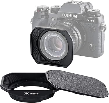 Amazon Com Jjc Lh Jxf50s Black Dedicated Square Metal Bayonet Hood For Fujinon Xf50mmf2 R Wr Lens Fuji Xf 50mm F 2 R Hood Shade Compatible With Fujifilm 50 Mm F2 Lense Slide Front