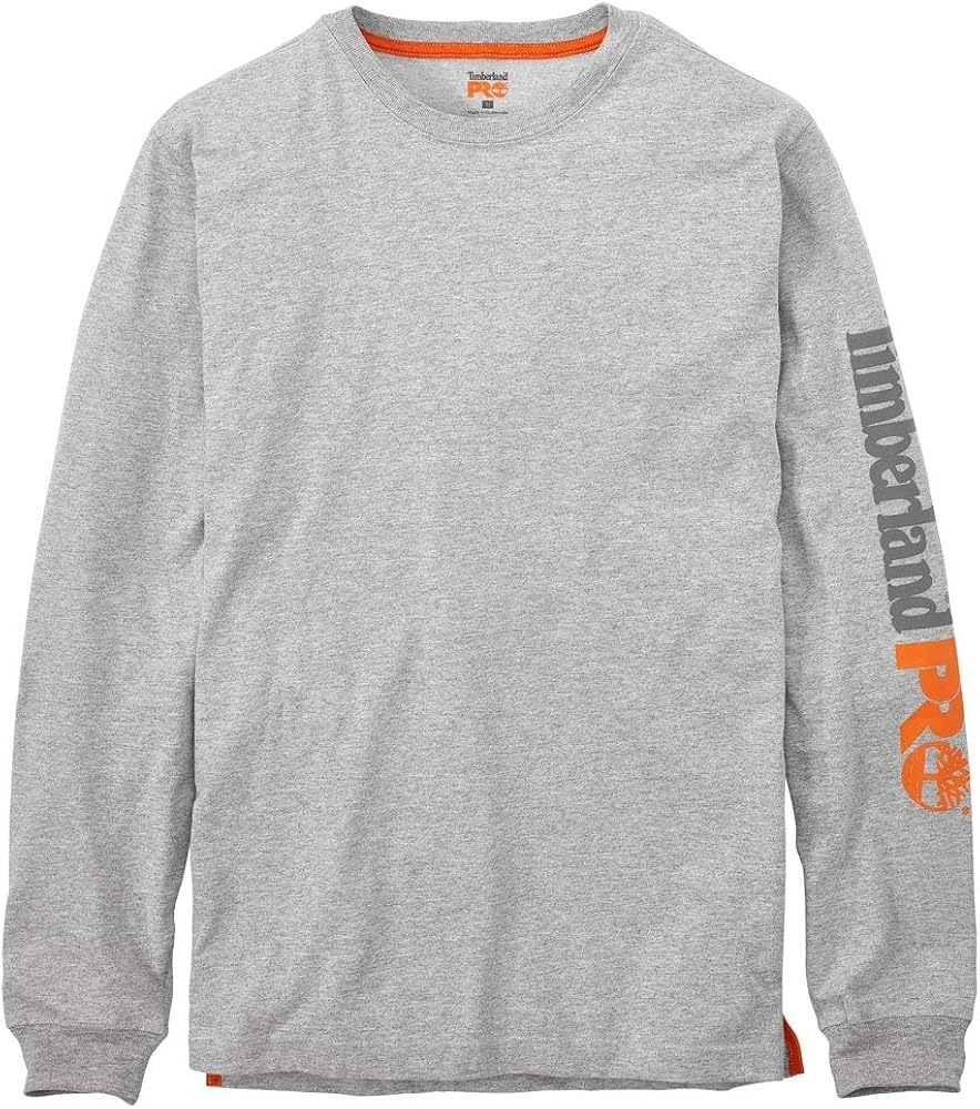 Timberland PRO Men's Base Plate Blended Long-Sleeve T-Shirt with Logo: Clothing
