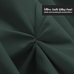 Nestl Forest Green Bed Skirt Full Size, Pinch Pleat