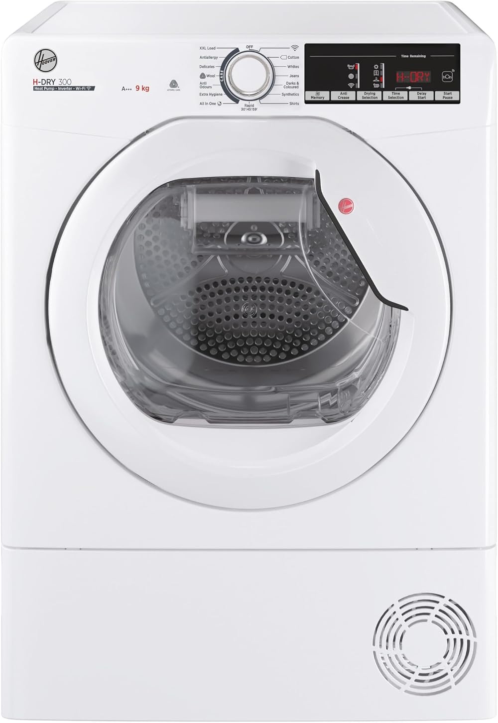 Hoover H-DRY 300 HLE H9A3TE-80 N Wifi Connected 9 Kg Heat Pump Tumble Dryer