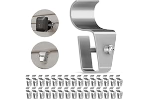 Goabroa 30 Pack Vinyl Siding Hooks, No-Hole Hooks Vinyl Siding Clips Camera Mount Clips for Ring, Arlo, Doorbell, Siding Hook