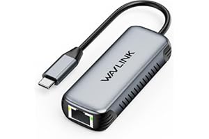 WAVLINK 5Gbps USB C to Ethernet Adapter, 5000Mbps USB-C to RJ45 Network Converter, Aluminum Case for Windows, Mac OS, iPad OS and More, RTL8157 Chipset, (5Gbps Need Type-C > 3.2)
