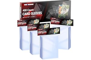 GOESCHANGE 400 Count Penny Card Sleeves for Trading Cards, Soft Card Protector Sleeves for MTG, TCG, Baseball, Football, Game, Standard Cards