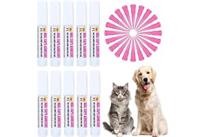 YMCCOOL 10pcs of Special Pet Nail Adhesive Glues & 20pcs of Applicator Tips for Cat Nail Caps and Dog Nail Caps