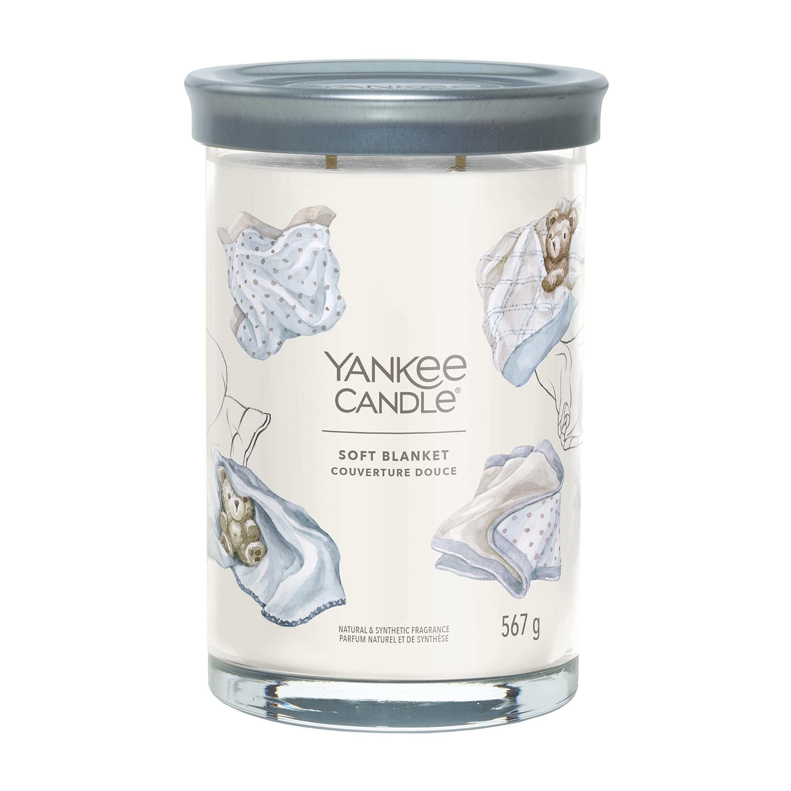 Yankee Candle Signature Scented Candle Soft Blanket Large Tumbler Candle with Double Wicks Soy Wax Blend 1724359E