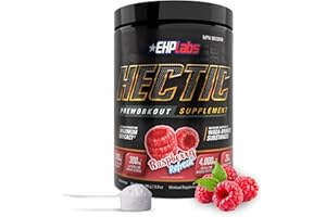 EHP Labs Hectic - High Stim Advanced Pre Workout Powder Supplement For Max Performance - Caffeine, Beta Alanine, Coconut Wate