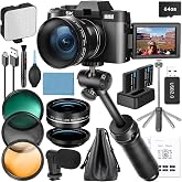 G-Anica 5K 64MP Digital Cameras for Photography | Vloging Wifi Camera with 180&deg; Flip Screen, Wide-Angle &amp; Macro Lens