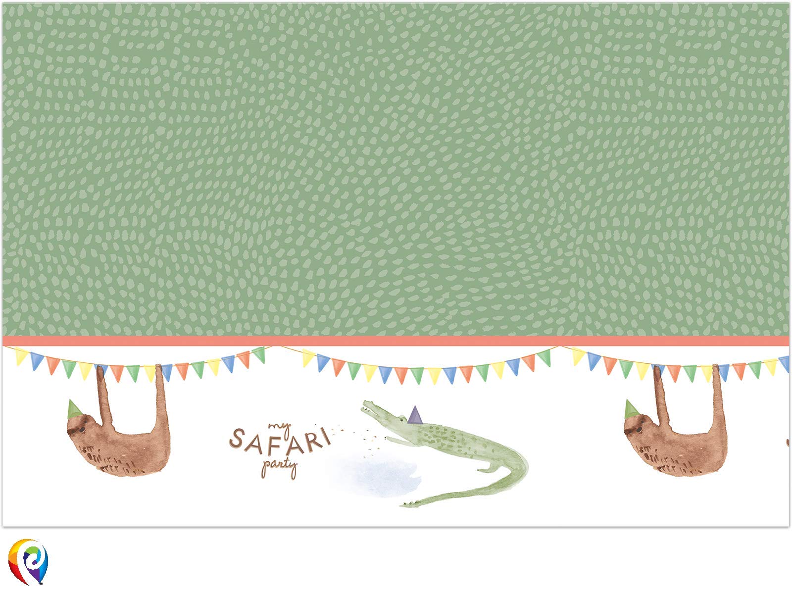 Procos Partyware Safari Table Cover 120x180cm 1CT