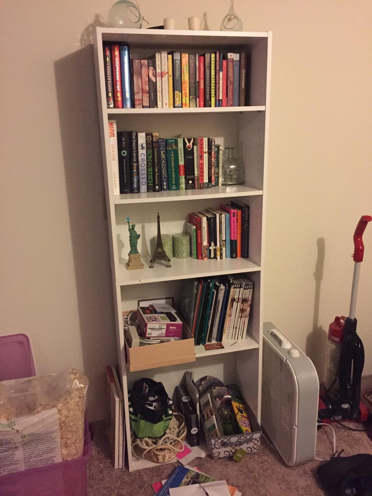 11/mo Finance Sauder Beginnings 5Shelf Bookcase, Soft White finish