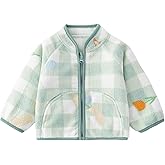 BINIDUCKLING Baby Toddler Girl Sherpa Fleece Jacket Fall Winter Coat Warm Clothes