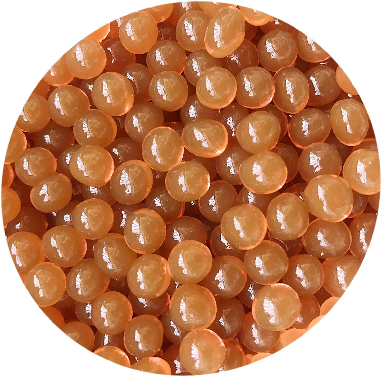 Vase Fillers - OEEKOI Coffee Water Beads, 200 Gram Vase Fillers Gel Jelly Water Beads for Kids Sensory Playing, Pearls Vase Filler, Foot Spa, Wedding Centerpieces and Home Plant Decoration