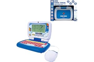Lexibook, Power Junior, Bilingual Educational Laptop English/Spanish with 40 Activities Including a new Way to Learn How to R