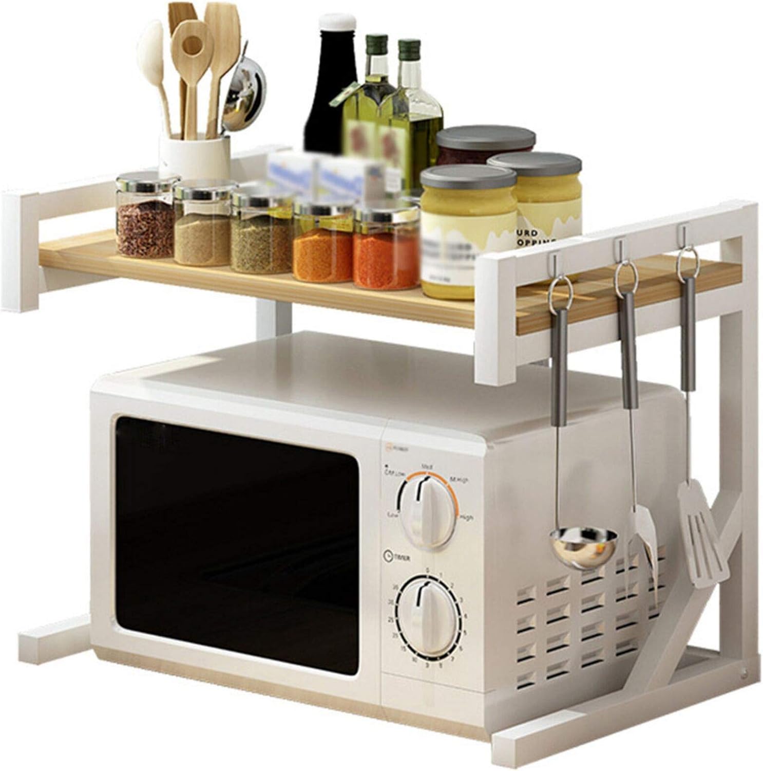 NBVCX Furniture decoration Microwave Stand 2 Tiers Microwave Oven Rack