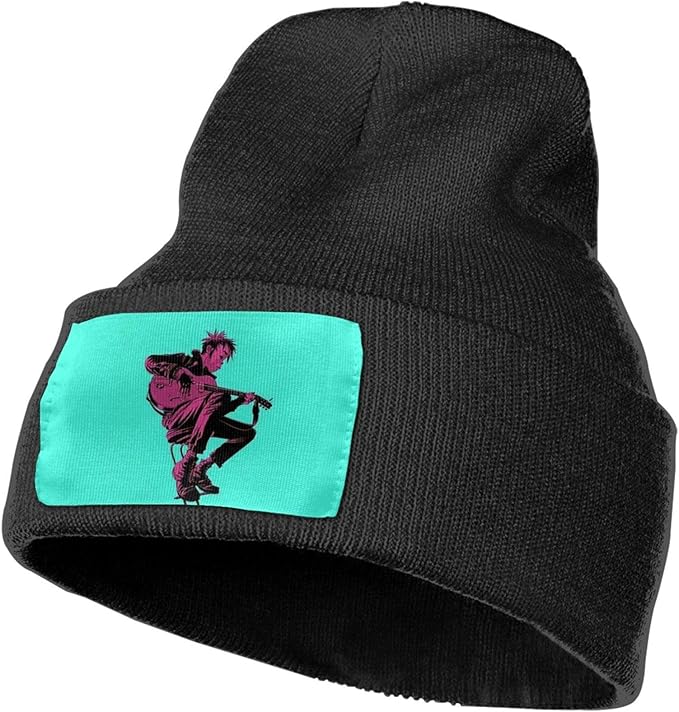 Gorillaz Classic Knit Beanie Unisex Casual Knit Cap Cap Skull Cap Black Clothing