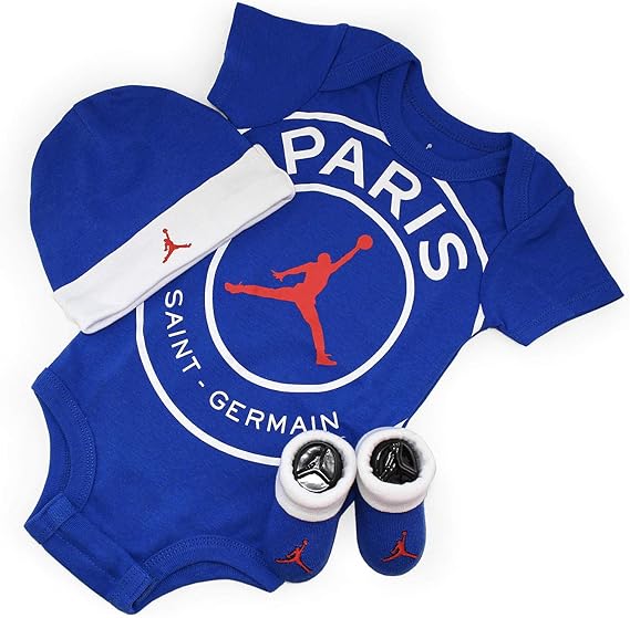 Amazon Co Jp ジョーダンブランド 出産祝いに最適 子供用 Jordan Brand ロンパース パリ サンジェルマン Psg 3 Piece Infant Set Paris Saint Germain 6 12months 身長約70 80cm 並行輸入品 服 ファッション小物