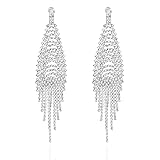 Bridal Cascade Dangle Austrian Crystal Rhinestone
