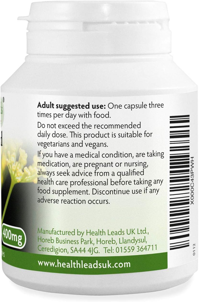 Fennel Seed 400mg x 90 Capsules (100% Additive Free Supplements), 90 count (Pack of 1) - Image 4