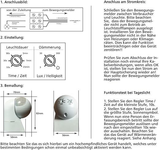 Aufputz Slim Infrarot Bewegungsmelder Ip44 180 230v Mit Dammerungssensor Fur Feuchtraum Aussen Led Geeignet Ab 1w Amazon De Baumarkt