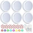 HFCDL Battery Operated LED Puck Lights with Remote RGB 13 Color Changing Wireless Stick On Closet Push Lights Under Cabinet Lighting with Dimmable & Timing Function for Xmas Decor