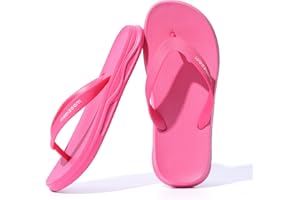 meexzoom Womens Flip Flops Comfortable Cushion Slip On Beach Thong Sandals for Women Non-Slip