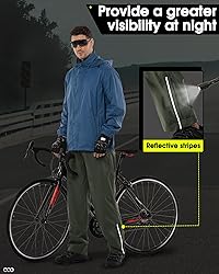 33,000ft Men's Rain Pants Waterproof, Windproof