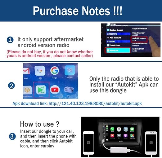 Black With Mic Usb Wired Carplay Usb Dongle Adapter Android Auto Carplay Receiver Box For Android
