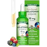 Nature's Truth Melatonin Liquid | 10 mg | 2 Fl oz Maximum Strength for Adults | Berry Flavor | Vegan, Non-GMO &amp; Gluten Free Supplement