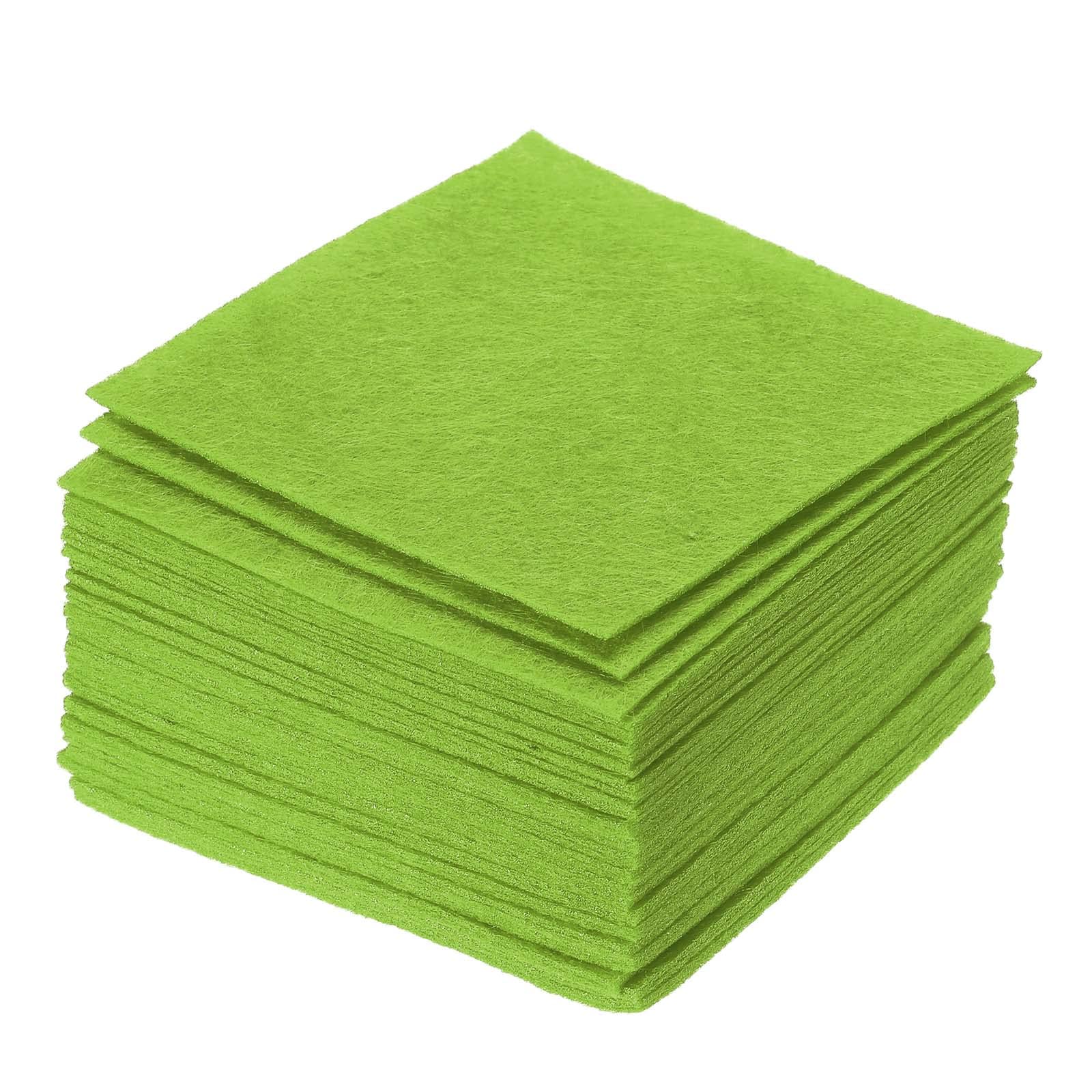 PATIKIL Soft Felt Sheets Fabric Craft Sheets Dark Green 4 Inch x 4 Inch for DIY, Hobby, Decoration Pack of 42