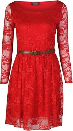 red skater dress uk