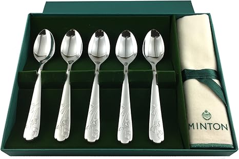 Amazon Minton ミントン ヴィクトリアストロベリー ティースプーン5pcs セット ファブリック付 Vs1 カトラリーアソートセット オンライン通販