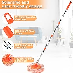59 in Adjustable Cleaning Mop, Dolodomy