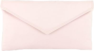 dark navy suede clutch bag