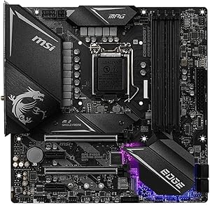 MSI MPG Gaming Edge Intel Z490 LGA 1200 Micro ATX DDR4-SDRAM Motherboard