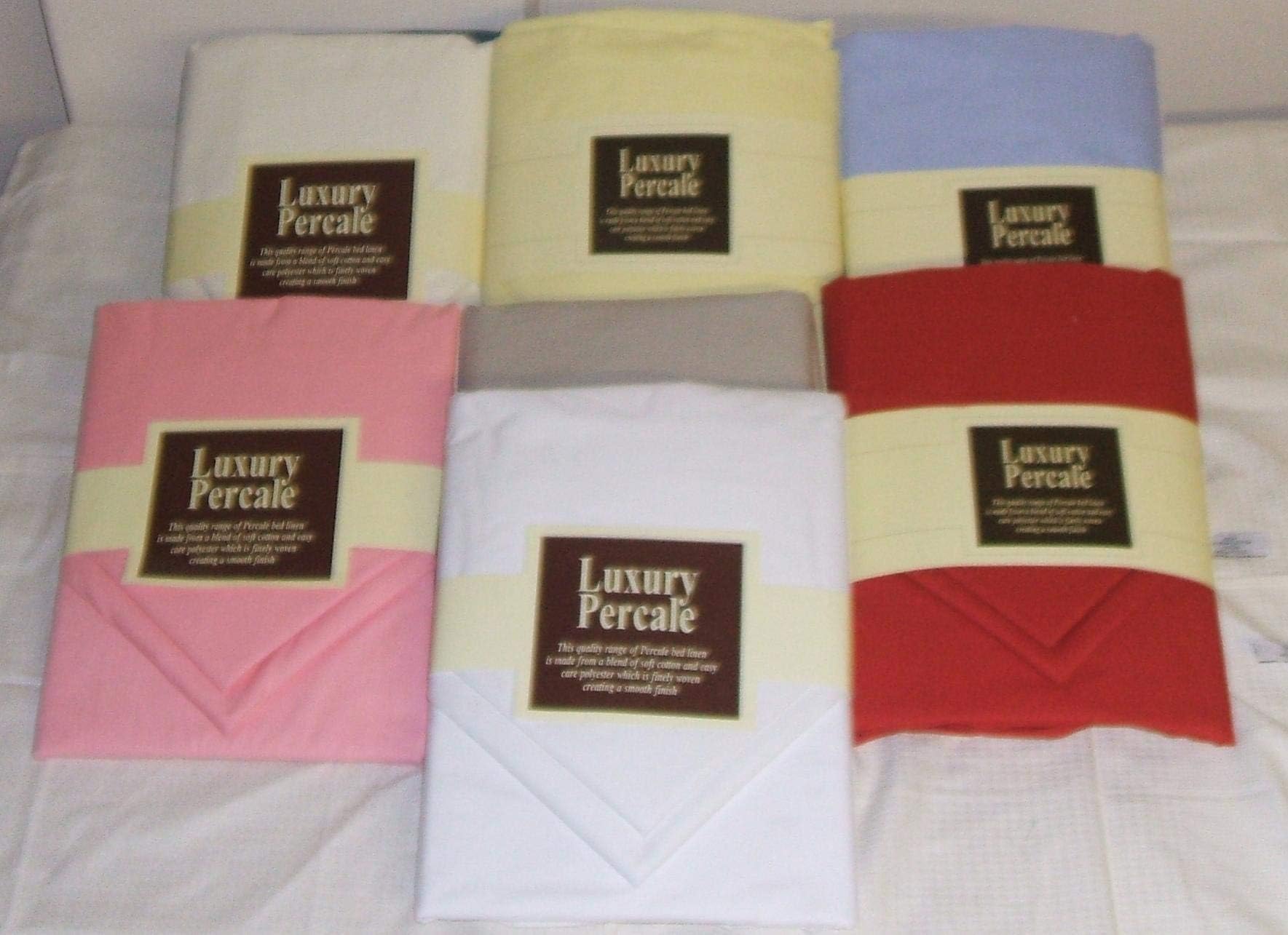 MULTITRADE23 New White Extra Deep 15" Emperor 7ft Fitted Sheet+ 2 Pillowcases!